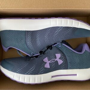Under Armour Women's Charcoal and Lavender Athletic Shoes